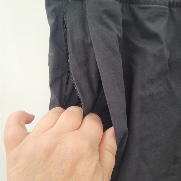 LuluLemon Black Cotton‎ Double Front Pocket Linerless Athletic Men's Shorts - Picture 8 of 15